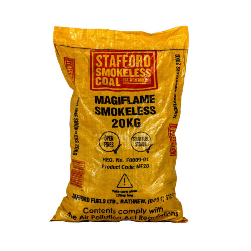 A 20Kg bag of Magiflame Smokeless Coal