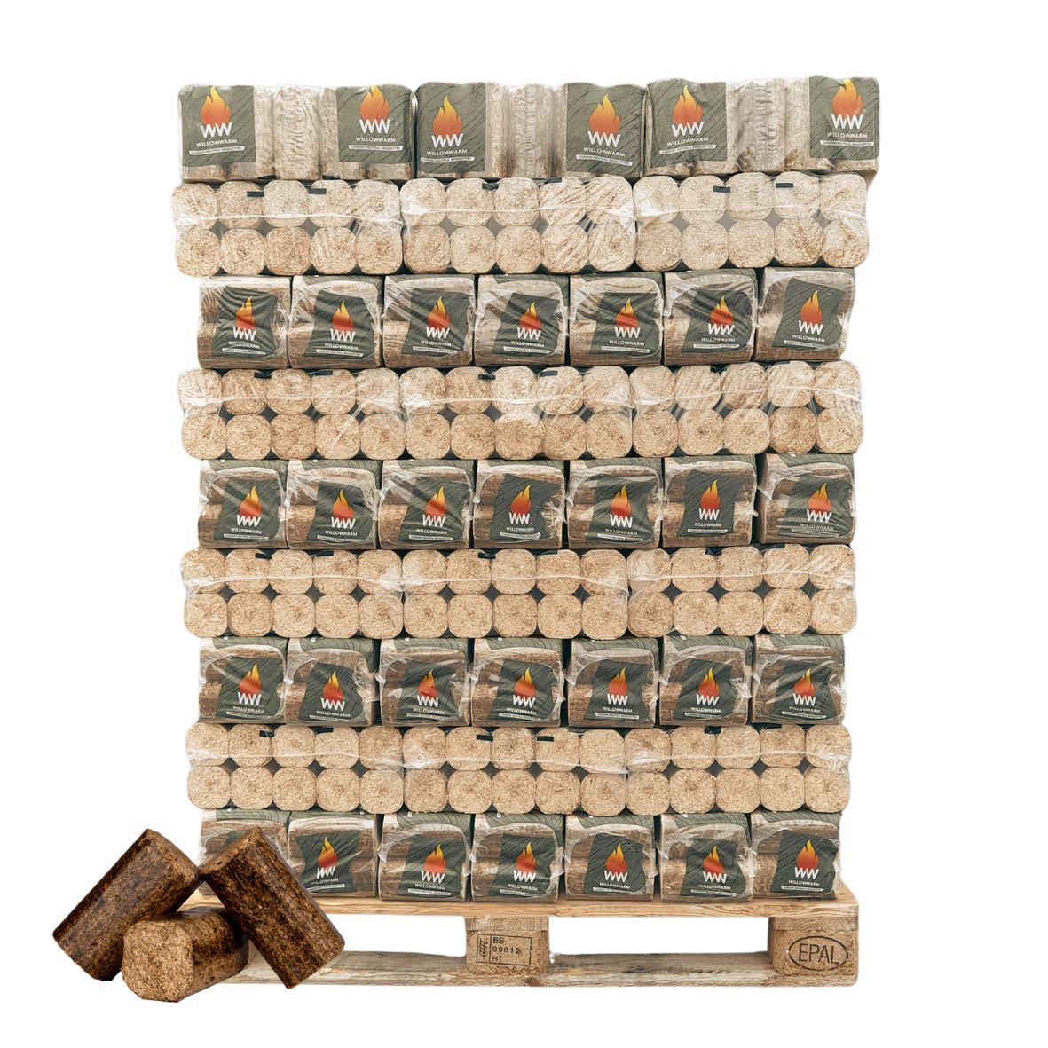 Picture of WillowWarm Briquette full pallet